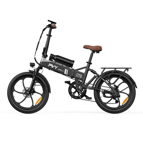 Vélo électrique PVY Z20 MAX IT - Moteur 250W Batteries 36V15AH+36V10.6AH Pneus de 20 Pouces Freins à Disques Hydrauliques - Gris