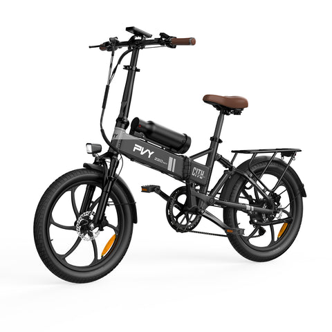 Vélo électrique PVY Z20 MAX IT - Moteur 250W Batteries 36V15AH+36V10.6AH Pneus de 20 Pouces Freins à Disques Hydrauliques - Gris