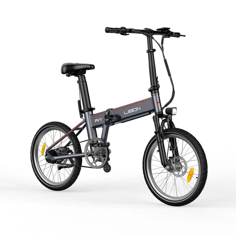 Vélo Électrique PVY Libon 20.4AH - Moteur 500W Double Batterie 36V10.4AH+36V10AH Freins à Disque Hydrauliques Autonomie 260KM - Gris