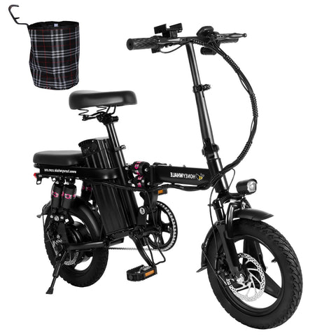 Vélo électrique Honey Whale S6 Pro-S - Moteur 350W Batterie 48V15AH Autonomie 50KM Freins à Disque - Noir