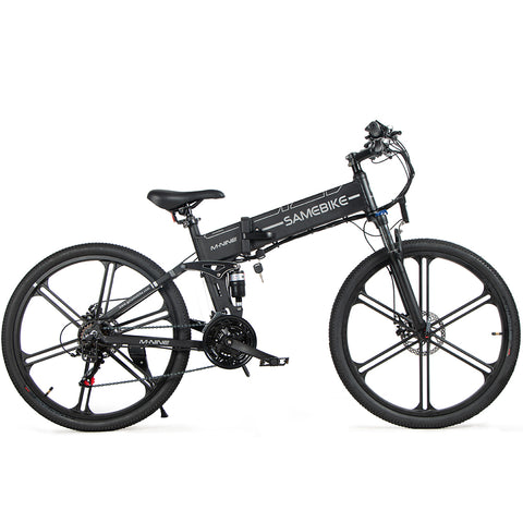 Vélo électrique SAMEBIKE LO26-IT - moteur 250W batterie 48V10AH autonomie 40KM freins à disque mécaniques - Noir