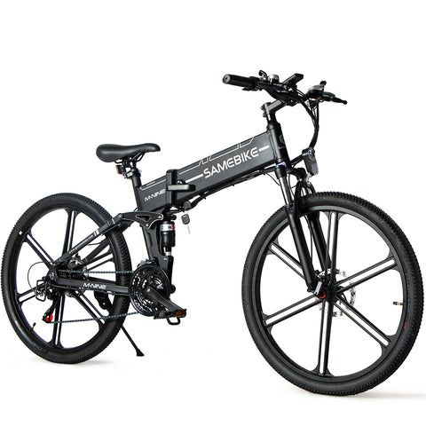 Vélo électrique SAMEBIKE LO26-IT - moteur 250W batterie 48V10AH autonomie 40KM freins à disque mécaniques - Noir