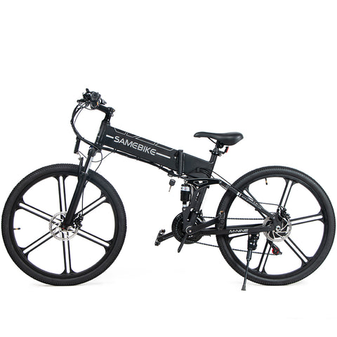 Vélo électrique SAMEBIKE LO26-IT - moteur 250W batterie 48V10AH autonomie 40KM freins à disque mécaniques - Noir