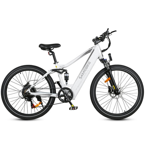 Vélo électrique SAMEBIKE XD26-II - moteur 750W batterie 48V14AH autonomie 45KM freins à disque hydrauliques - Blanc