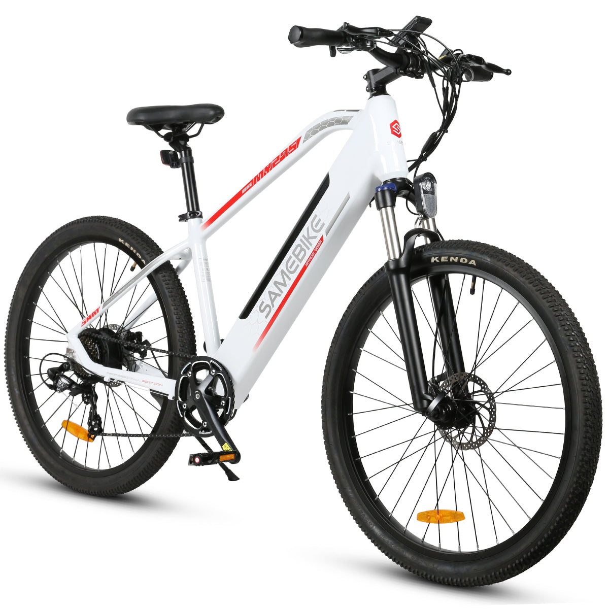 Vélo électrique SAMEBIKE MY275 FT - moteur 350W batterie 48V10.4AH autonomie 40KM freins à disque mécaniques - Blanc