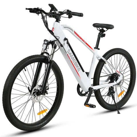 Vélo électrique SAMEBIKE MY275 FT - moteur 350W batterie 48V10.4AH autonomie 40KM freins à disque mécaniques - Blanc