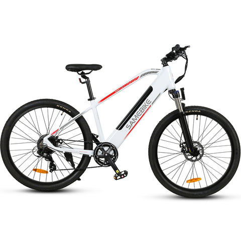 Vélo électrique SAMEBIKE MY275 FT - moteur 350W batterie 48V10.4AH autonomie 40KM freins à disque mécaniques - Blanc