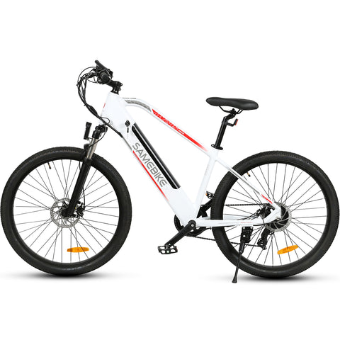 Vélo électrique SAMEBIKE MY275 FT - moteur 350W batterie 48V10.4AH autonomie 40KM freins à disque mécaniques - Blanc