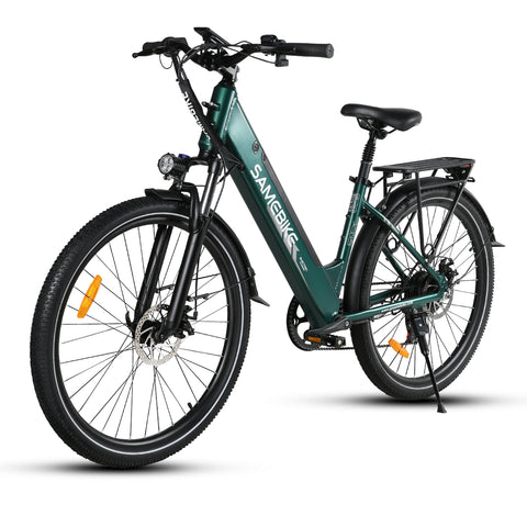 Vélo Électrique SAMEBIKE RS-A01 Pro - Moteur 350W Batterie 36V15AH Autonomie 40KM Freins à Disque Mécaniques - Vert