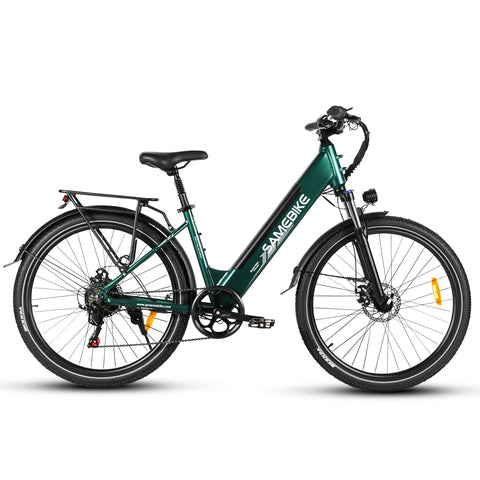 Vélo Électrique SAMEBIKE RS-A01 Pro - Moteur 350W Batterie 36V15AH Autonomie 40KM Freins à Disque Mécaniques - Vert