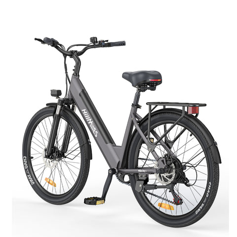 Vélo Électrique HillMilES MileCity 1 - 250W Moteur 36V13Ah Batterie Pneus 26 Pouces Freins à Disques Mécaniques - Gris