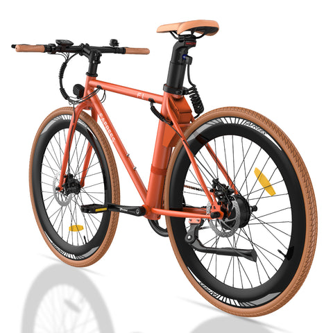 Vélo Électrique FAFREES F1 10AH - 250W Moteur 36V10AH Batterie Pneus 27.5 Pouces Freins à Disques Mécaniques - Orange