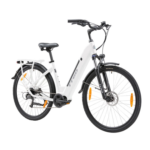 TTGO ZZ-28ST Vélo Électrique - Moteur 250W Batterie 36V20AH Pneus de 28 Pouces Vitesse Max 25 km/h Freins à Disque - Blanc